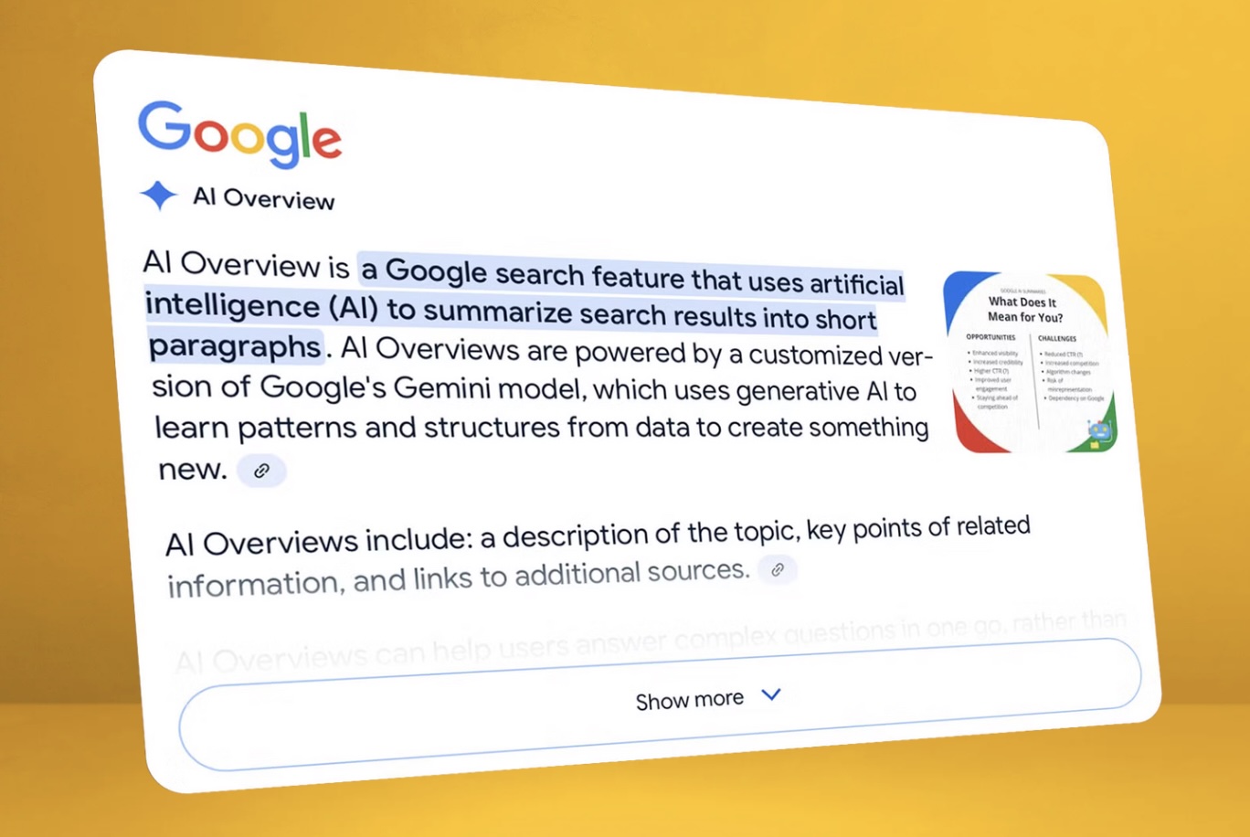 Content can be found the moment they’re searched for.